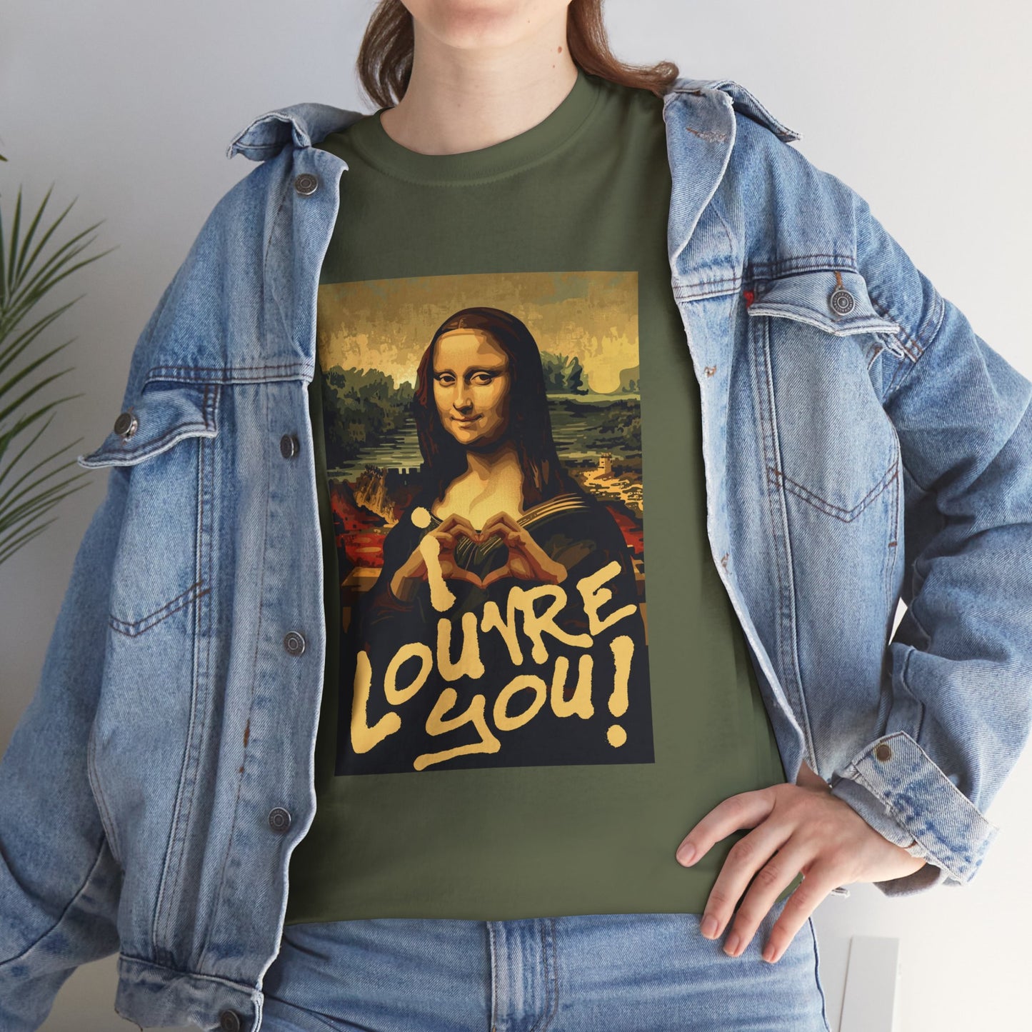 I LOUVRE YOU! Unisex Heavy Cotton Tee