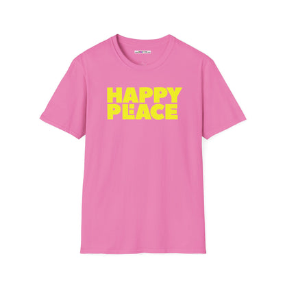 HAPPY PLACE/PEACE Unisex Softstyle 100% Cotton T-Shirt