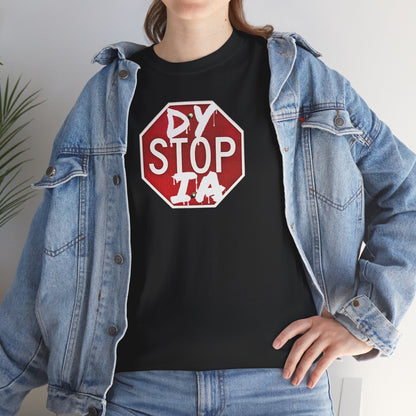 STOP DYSTOPIA Unisex Heavy Cotton Tee