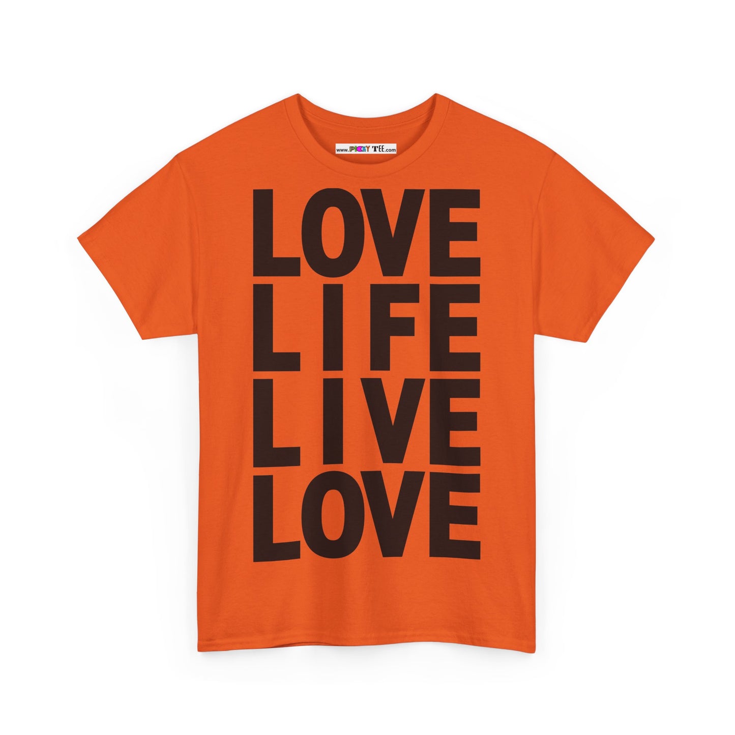 LOVE LIFE LIVE LOVE Unisex Heavy Cotton Tee