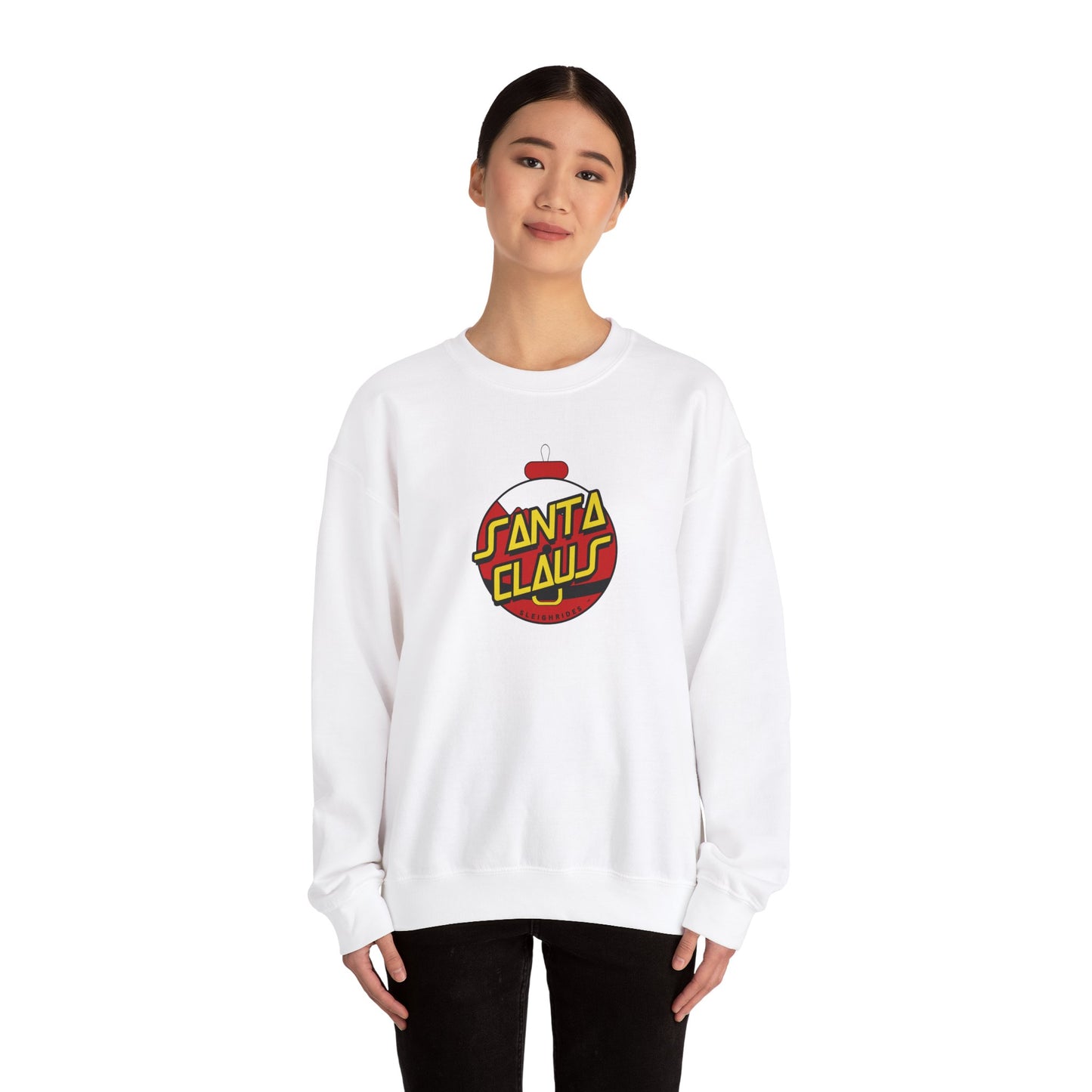 SANTA CLAUS SLEIGHRIDES Unisex Heavy Blend™ Crewneck Sweatshirt