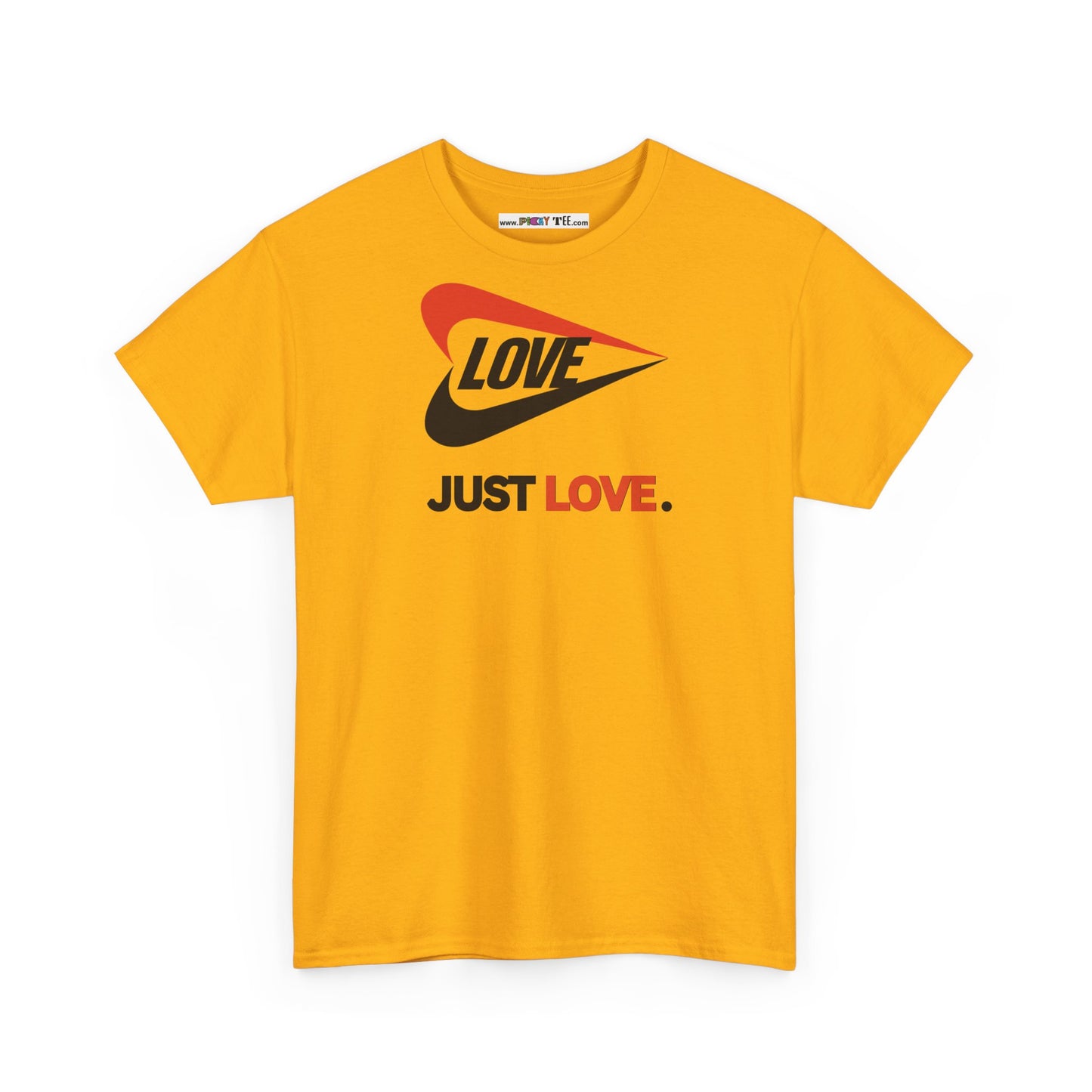 LOVE JUST LOVE. Unisex Heavy Cotton Tee