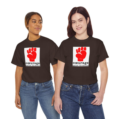 cœurage against the machine Unisex Heavy Cotton Tee