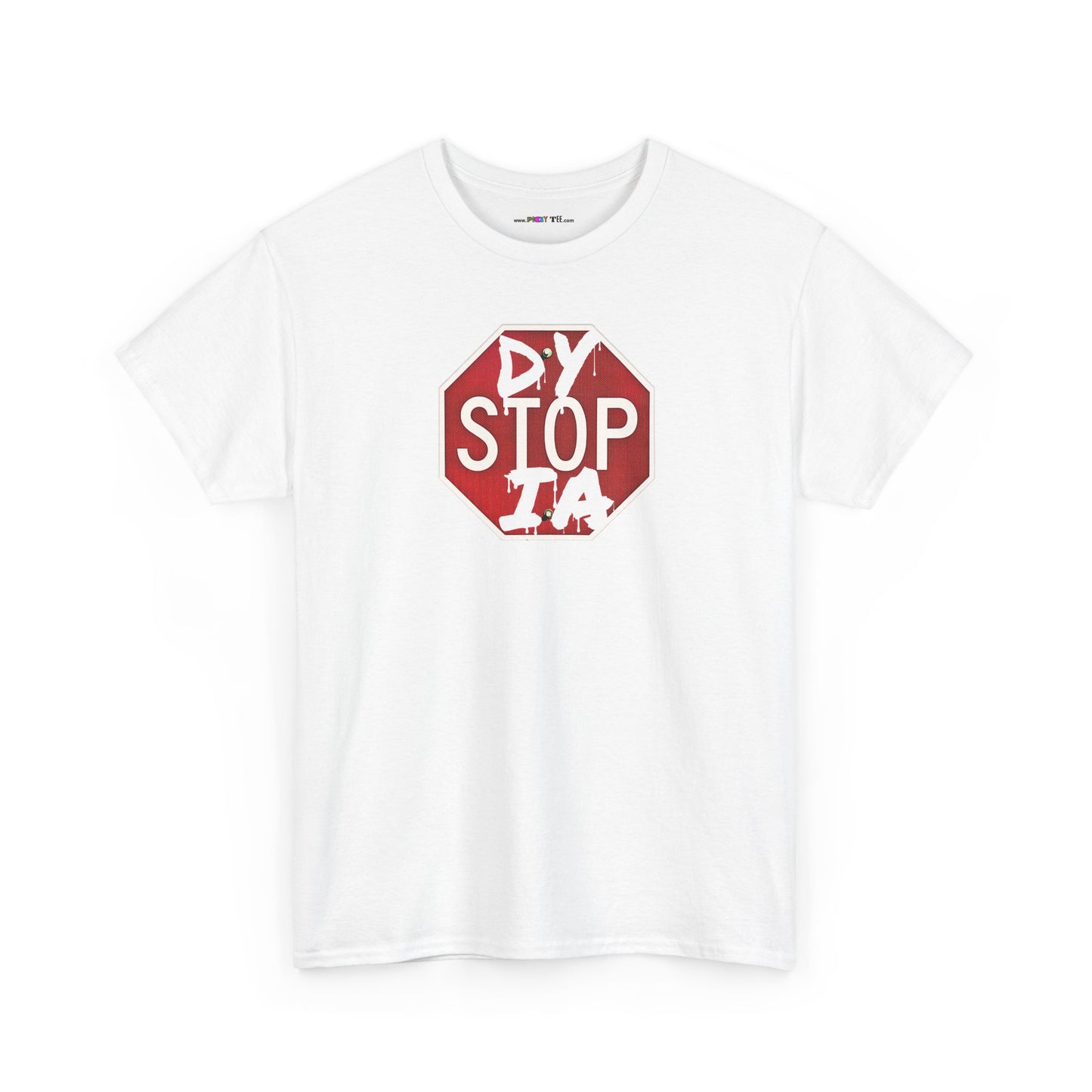 STOP DYSTOPIA Unisex Heavy Cotton Tee