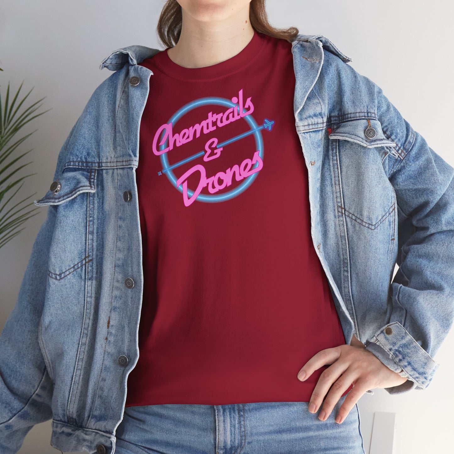 Chemtrails & Drones Unisex Heavy Cotton Tee
