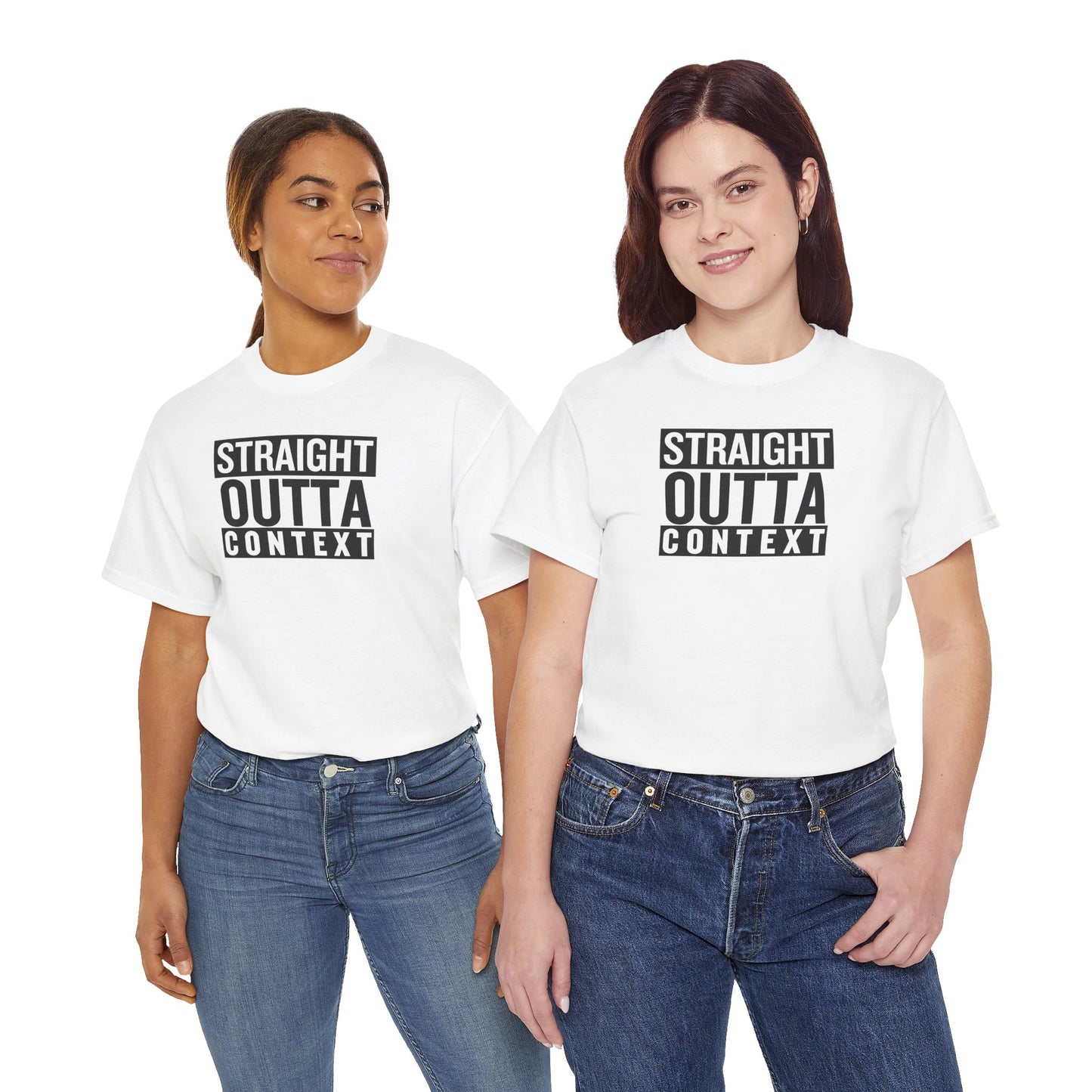 STRAIGHT OUTTA CONTEXT Unisex Heavy Cotton Tee