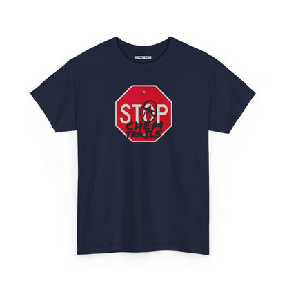 STOP chem trails Unisex Heavy Cotton Tee