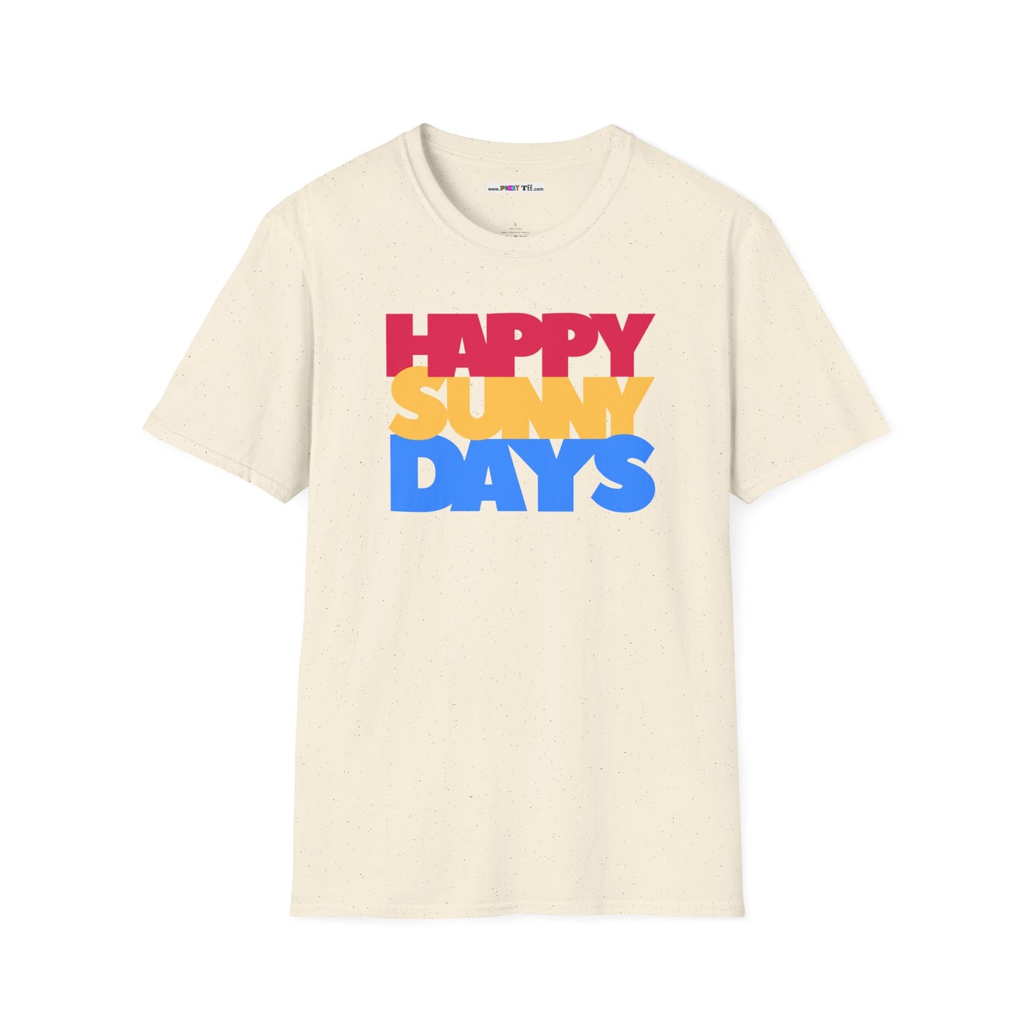 HAPPY SUNNY DAYS Unisex Softstyle 100% Cotton T-Shirt