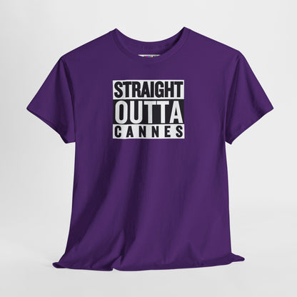 STRAIGHT OUTTA CANNES Unisex Heavy Cotton Tee