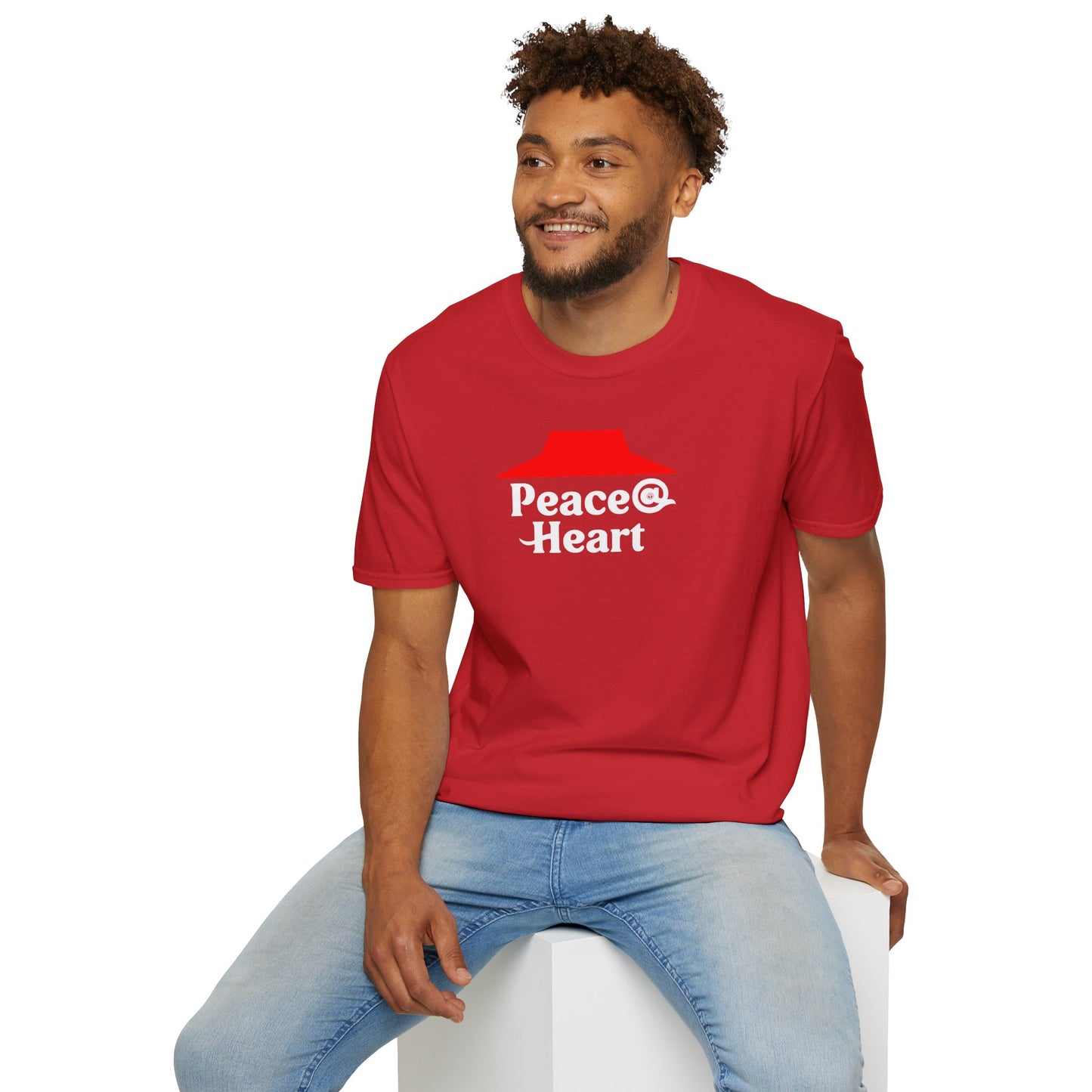 Peace @ Heart Unisex Softstyle 100% Cotton T-Shirt