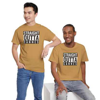 STRAIGHT OUTTA CANNES Unisex Heavy Cotton Tee