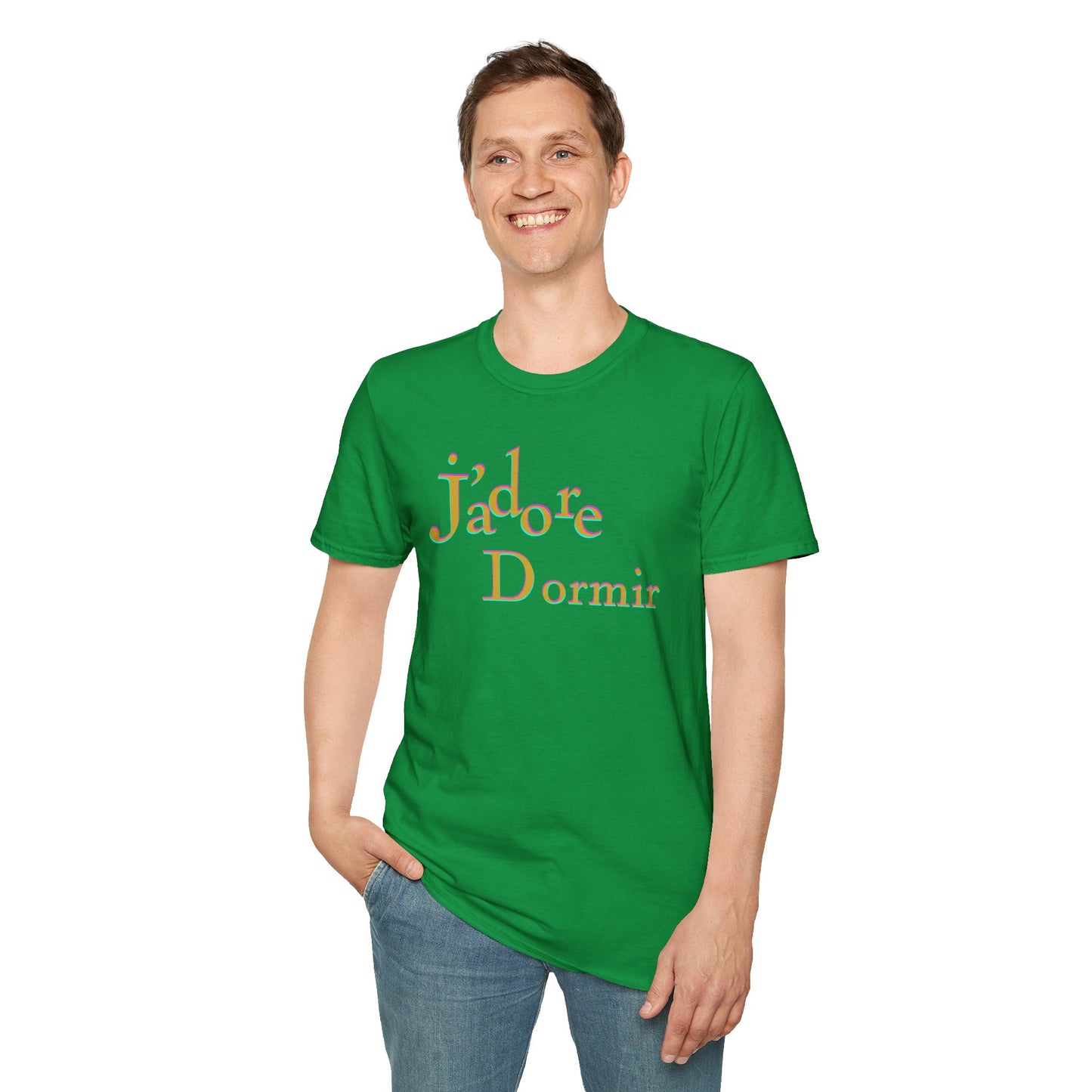 J'adore Dormir Unisex Softstyle 100% Cotton T-Shirt