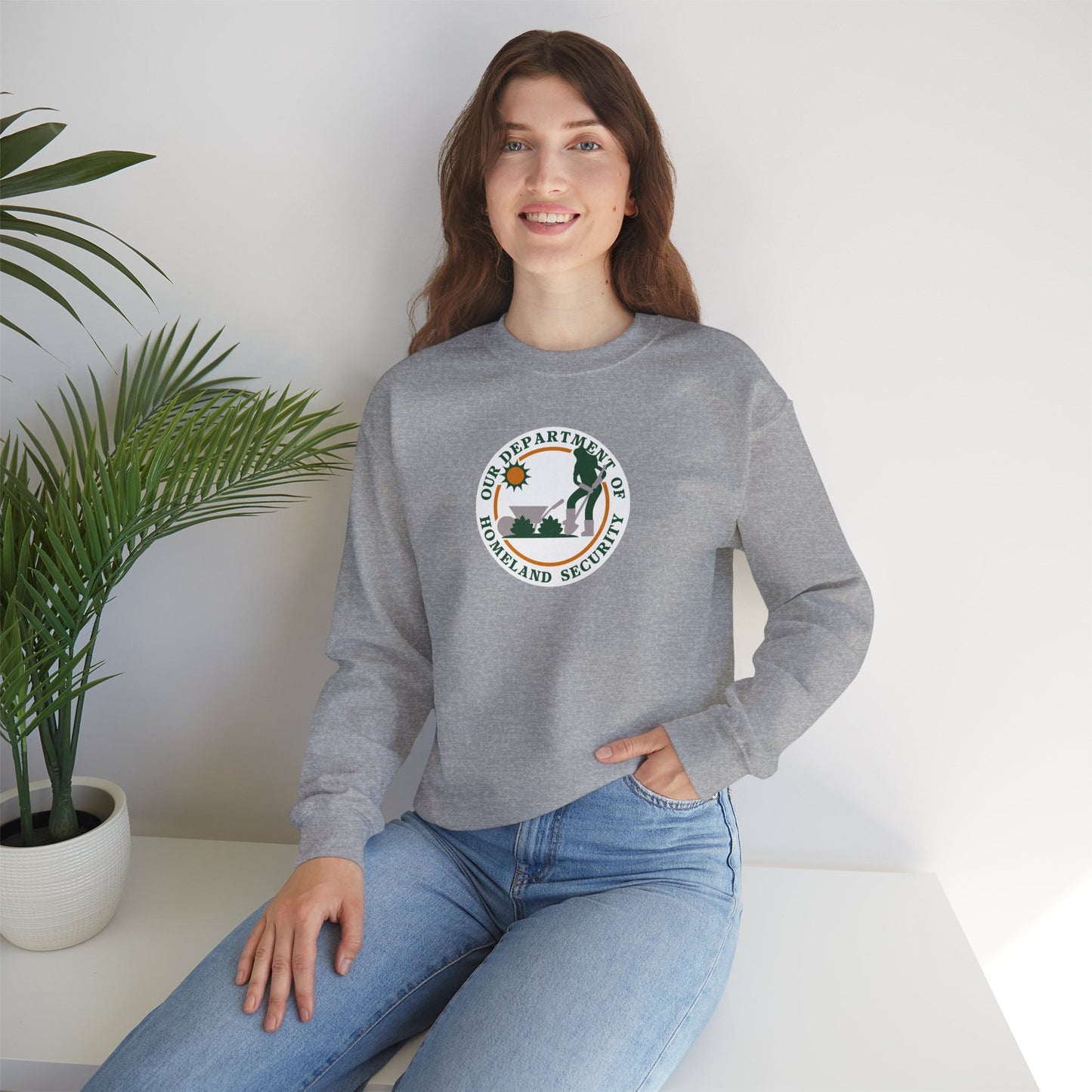 HOMELAND SECURITY (OUR DEPARTMENT OF)  Unisex Heavy Cotton Sweatshirt