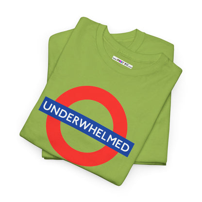 UNDERWHELMED Unisex Heavy Cotton Tee