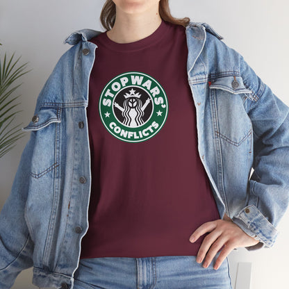STOP WARS' CONFLICTS Unisex Heavy Cotton Tee