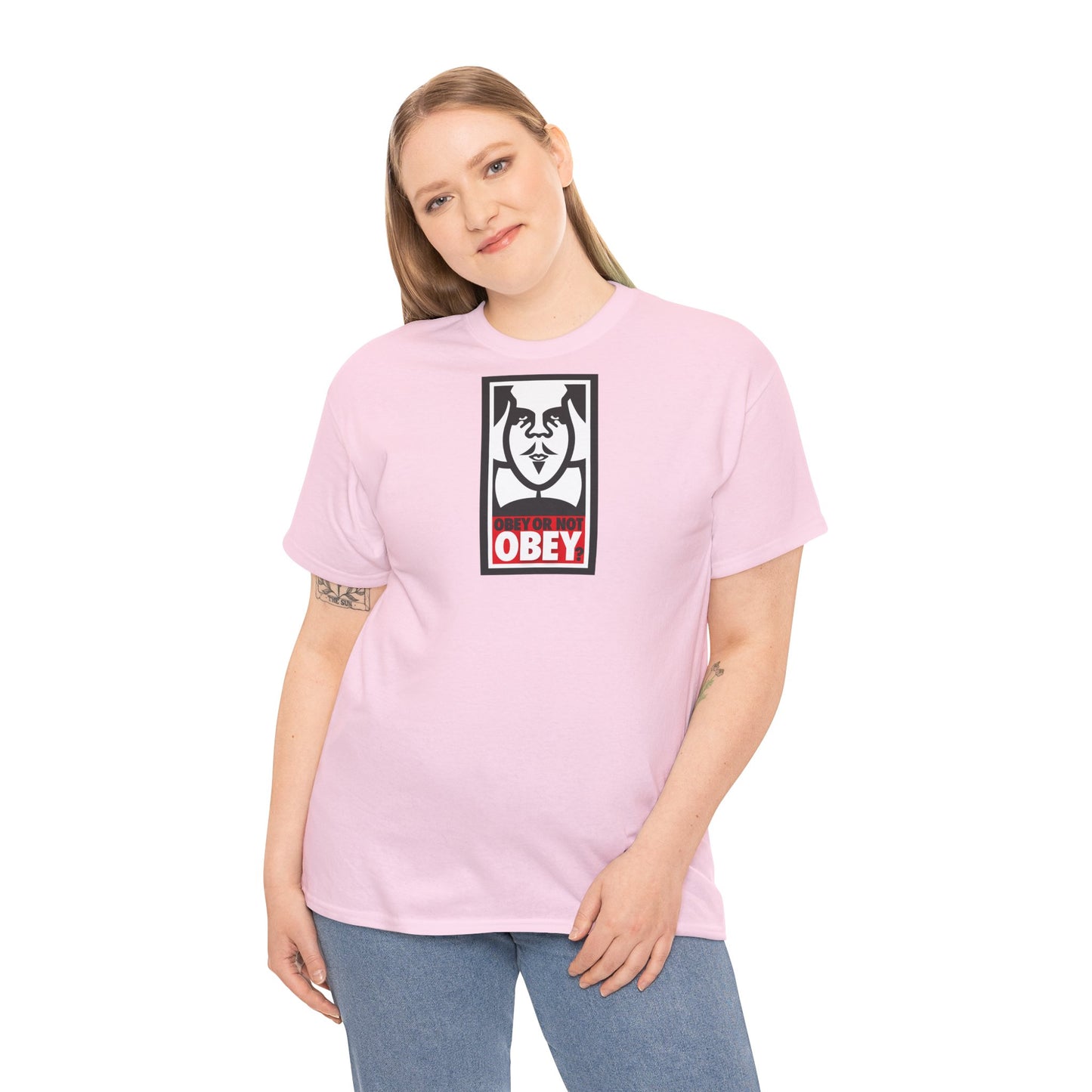 OBEY OR NOT OBEY? Unisex Heavy Cotton Tee