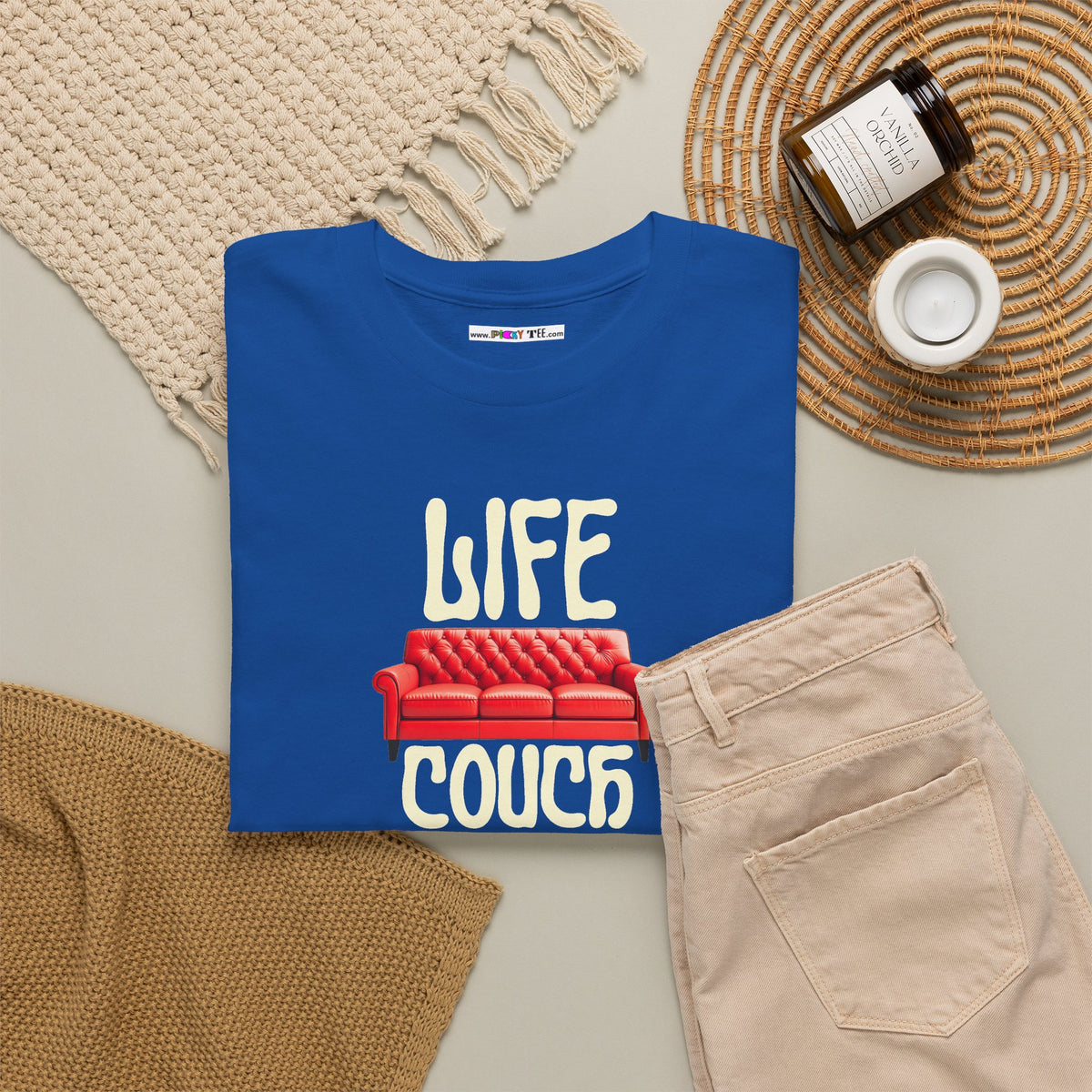 LIFE COUCH Unisex Heavy Cotton Tee