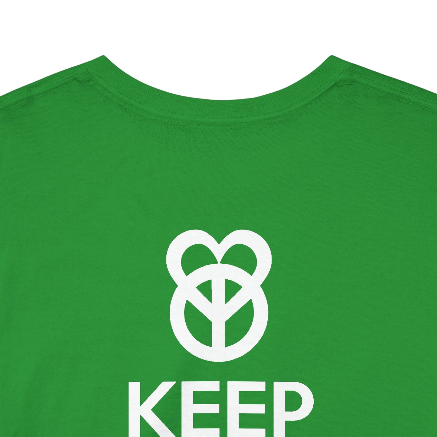 KEEP PEACE AND LOVE ON Unisex Heavy Cotton Tee