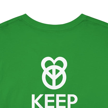 KEEP PEACE AND LOVE ON Unisex Heavy Cotton Tee