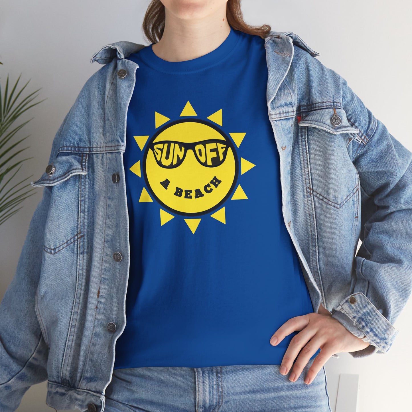 SUN OFF A BEACH Unisex Heavy Cotton Tee