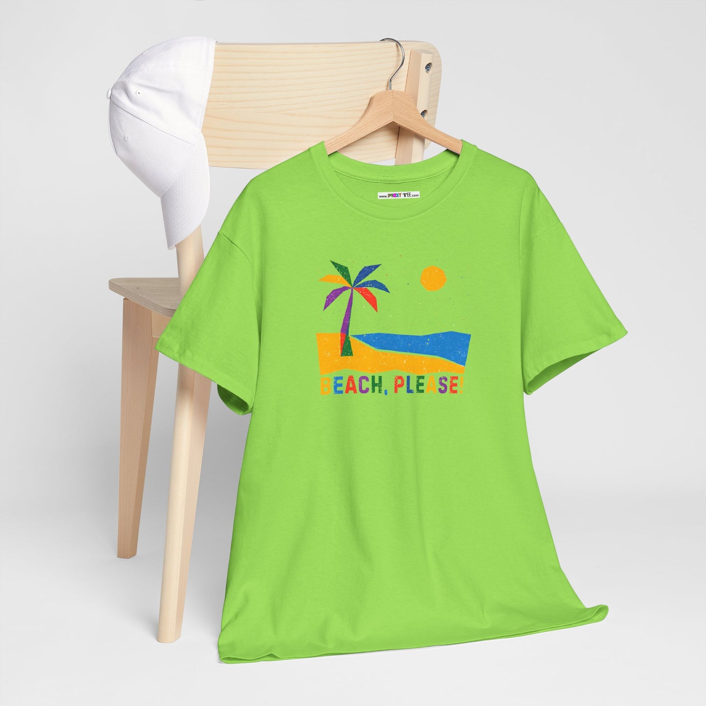 BEACH, PLEASE! Unisex Heavy Cotton Tee