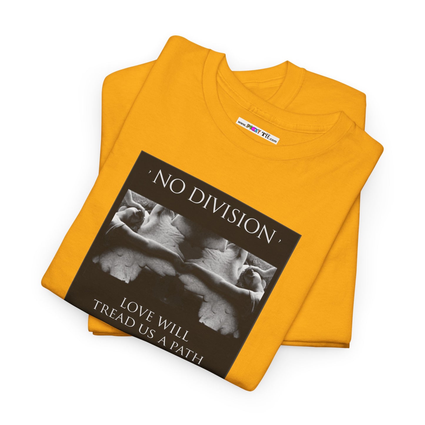'NO DIVISION' LOVE WILL TREAD US A PATH Unisex Heavy Cotton Tee