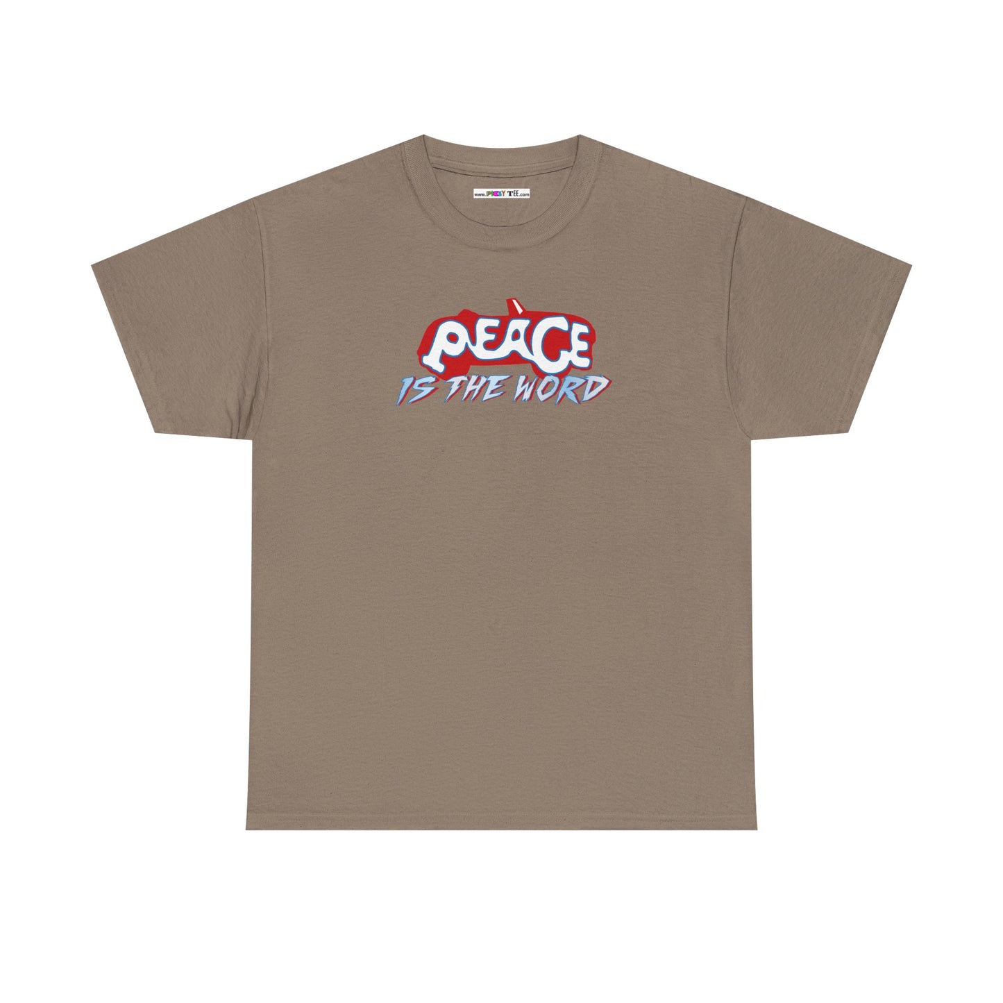 PEACE IS THE WORD Unisex Heavy Cotton Tee