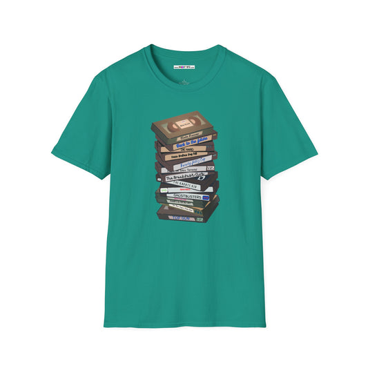 80s VHStack Unisex Softstyle 100% Cotton T-Shirt