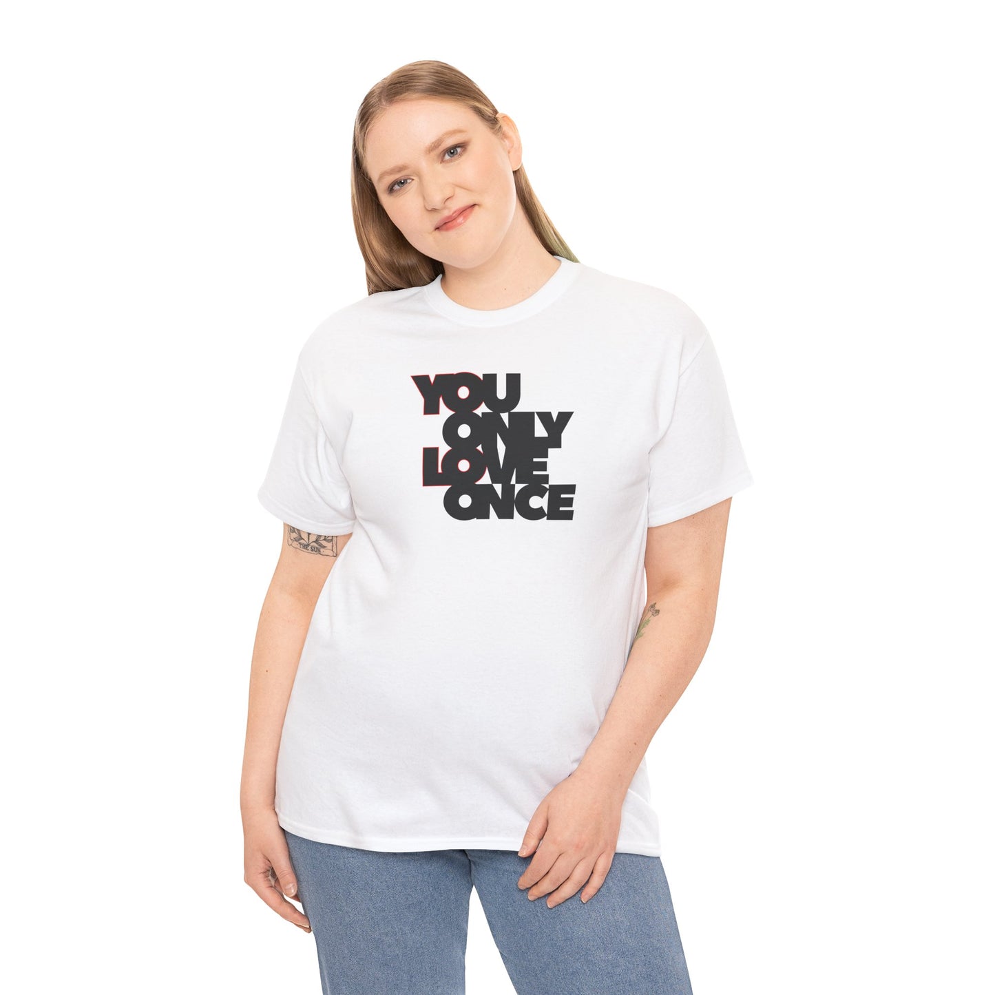 YOLO - YOU ONLY LOVE ONCE Unisex Heavy Cotton Tee