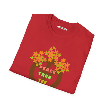 PEACE TREE TEE Unisex Softstyle 100% Cotton T-Shirt