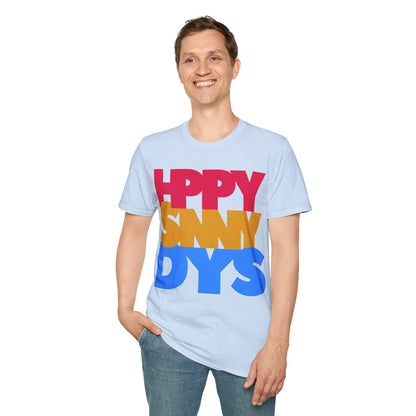 HPPY SNNY DYS Unisex Softstyle 100% Cotton T-Shirt