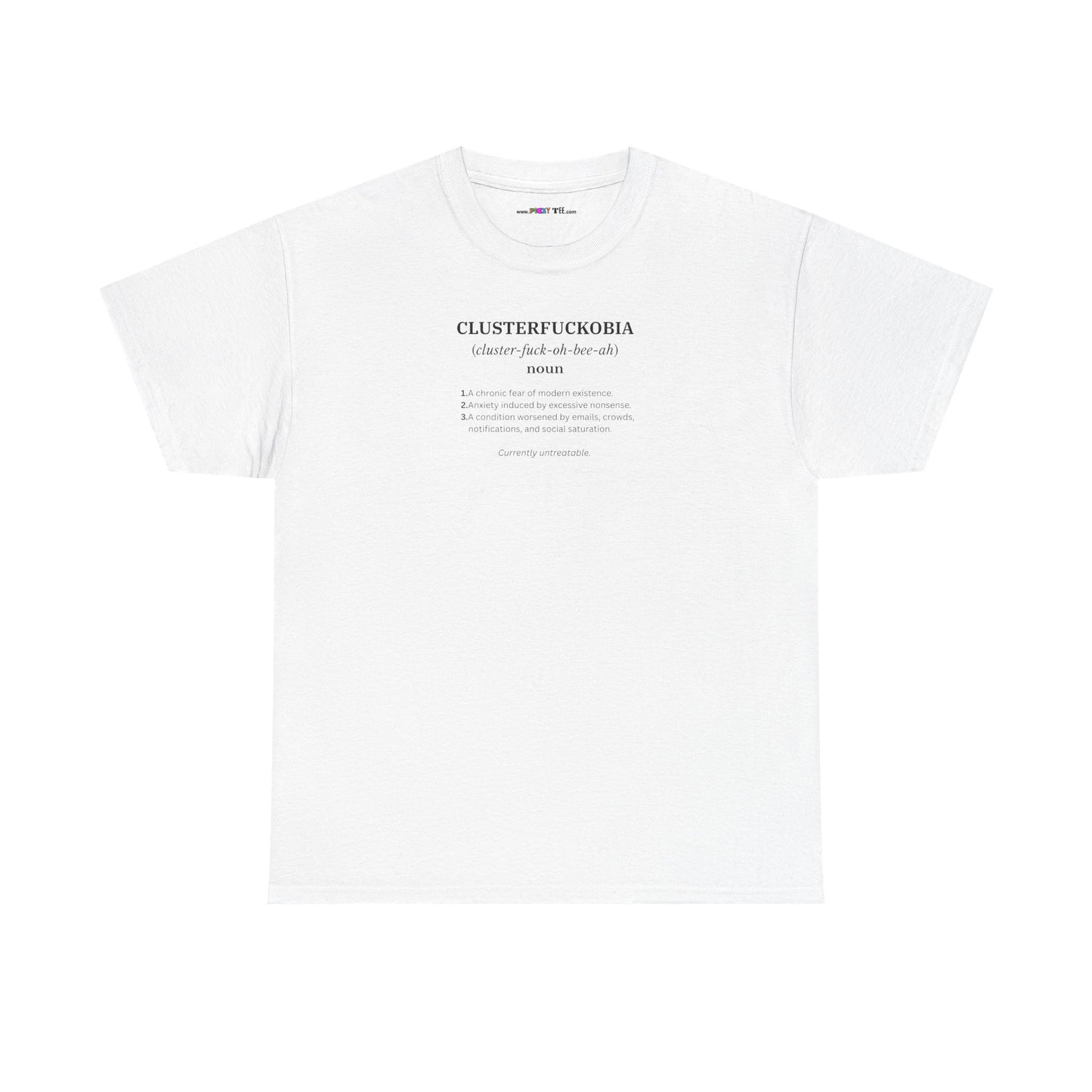 CLUSTERFUCKOBIA Unisex Heavy Cotton Tee