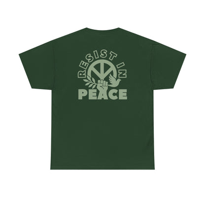 RESIST IN PEACE Unisex Heavy Cotton Tee
