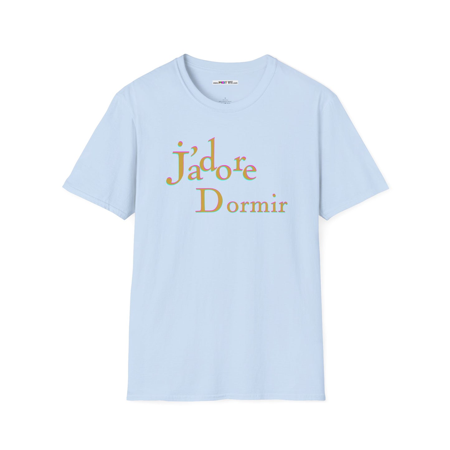 J'adore Dormir Unisex Softstyle 100% Cotton T-Shirt