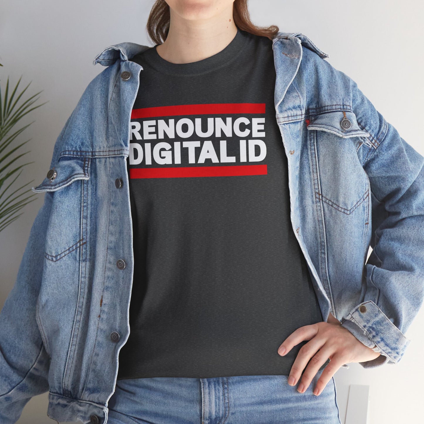 RENOUNCE DIGITAL ID Unisex Heavy Cotton Tee