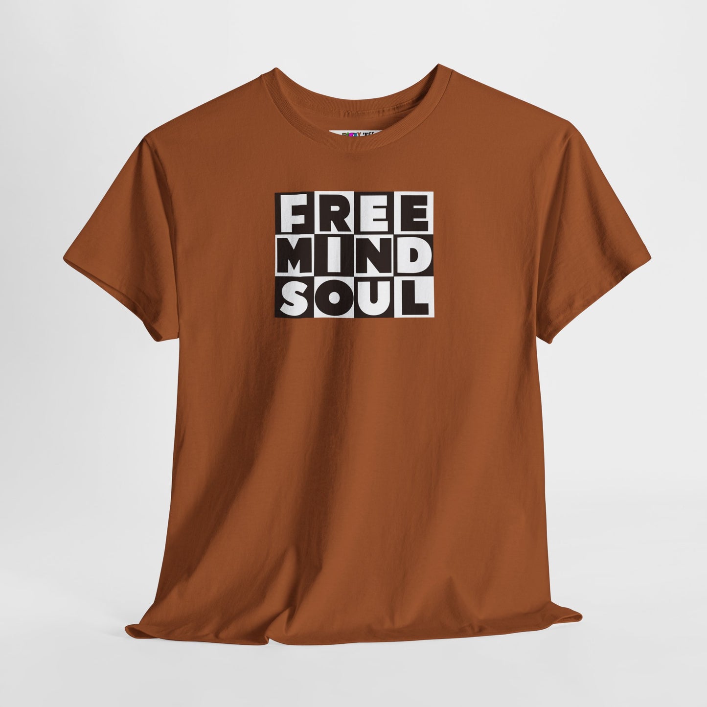 FREE MIND SOUL Unisex Heavy Cotton Tee