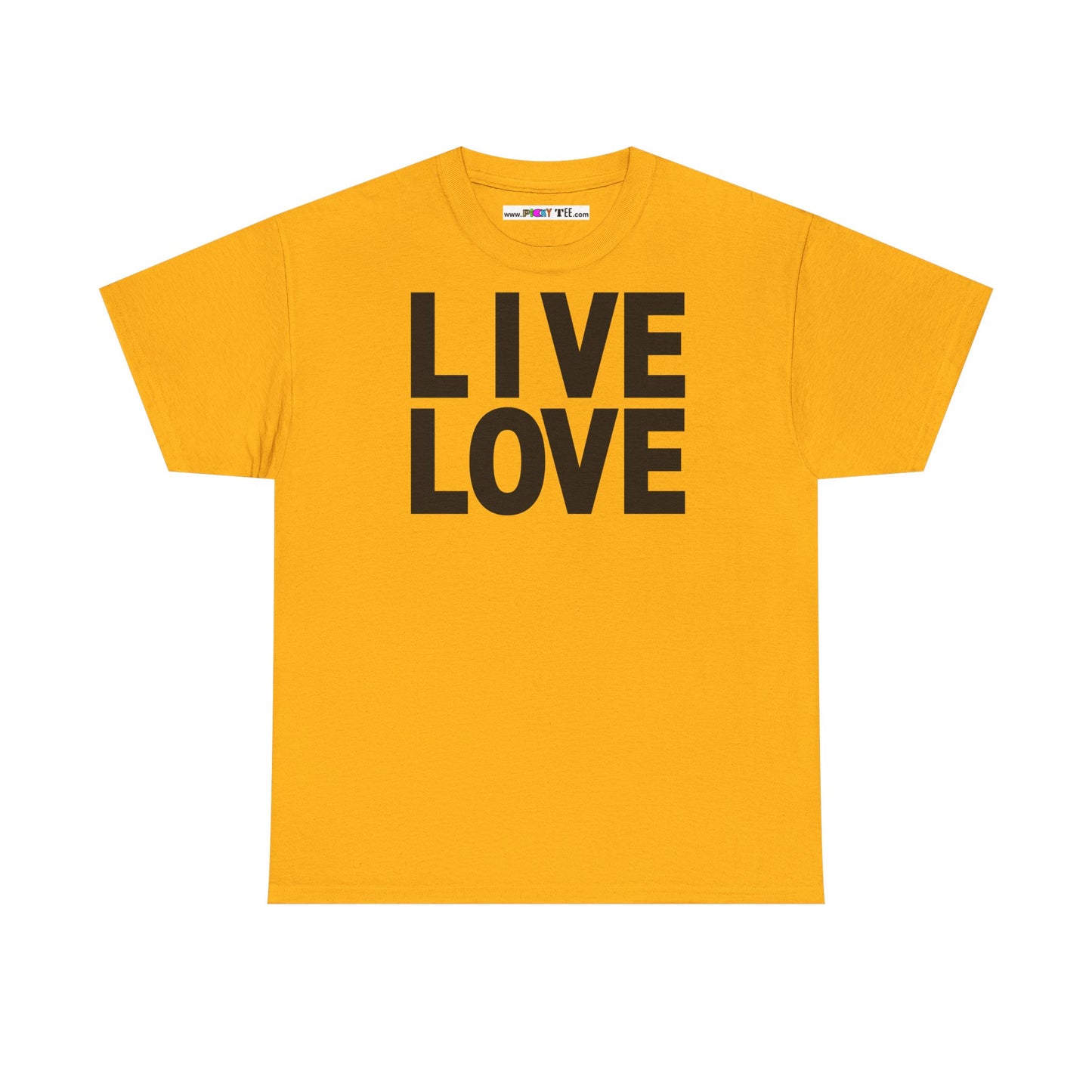 LIVE LOVE Unisex Heavy Cotton Tee