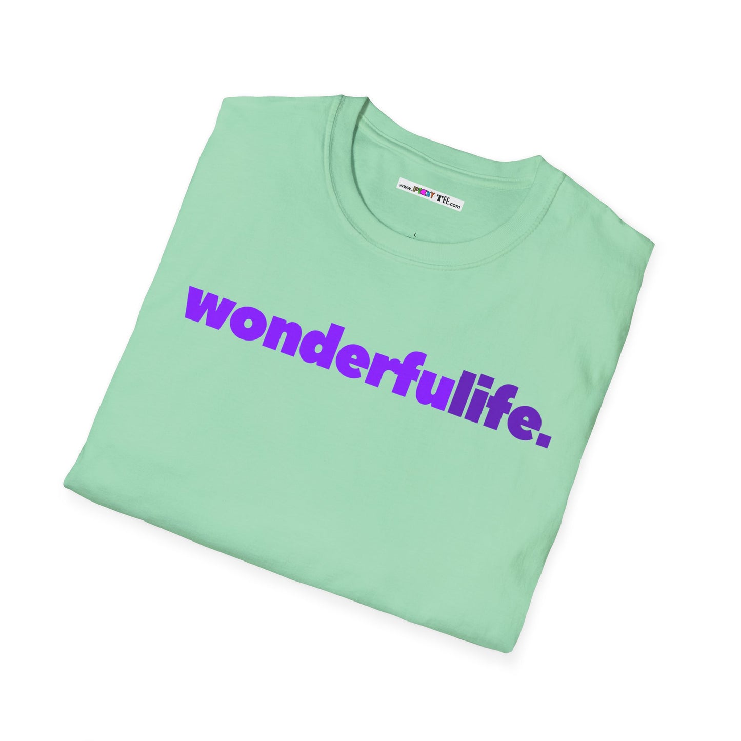 wonderfuLIFE. Unisex Softstyle 100% Cotton T-Shirt