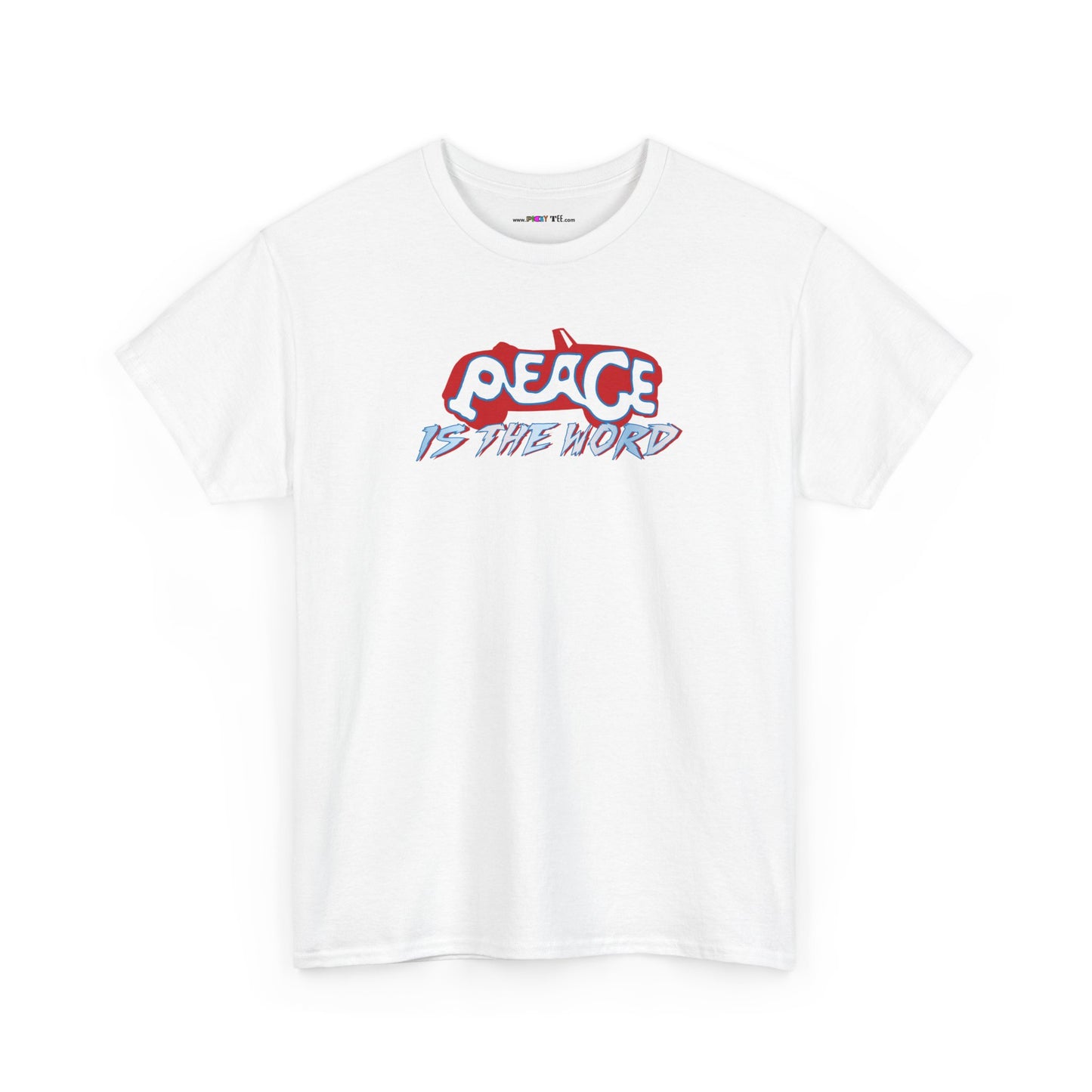 PEACE IS THE WORD Unisex Heavy Cotton Tee