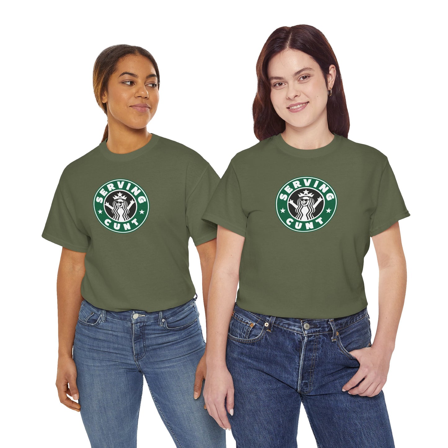 SERVINGCUNT Unisex Heavy Cotton Tee