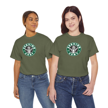SERVINGCUNT Unisex Heavy Cotton Tee