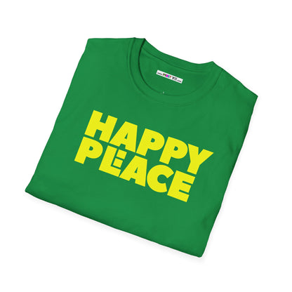 HAPPY PLACE/PEACE Unisex Softstyle 100% Cotton T-Shirt