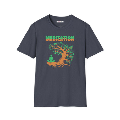 MEDITATION MEDICATION Unisex Softstyle 100% Cotton T-Shirt