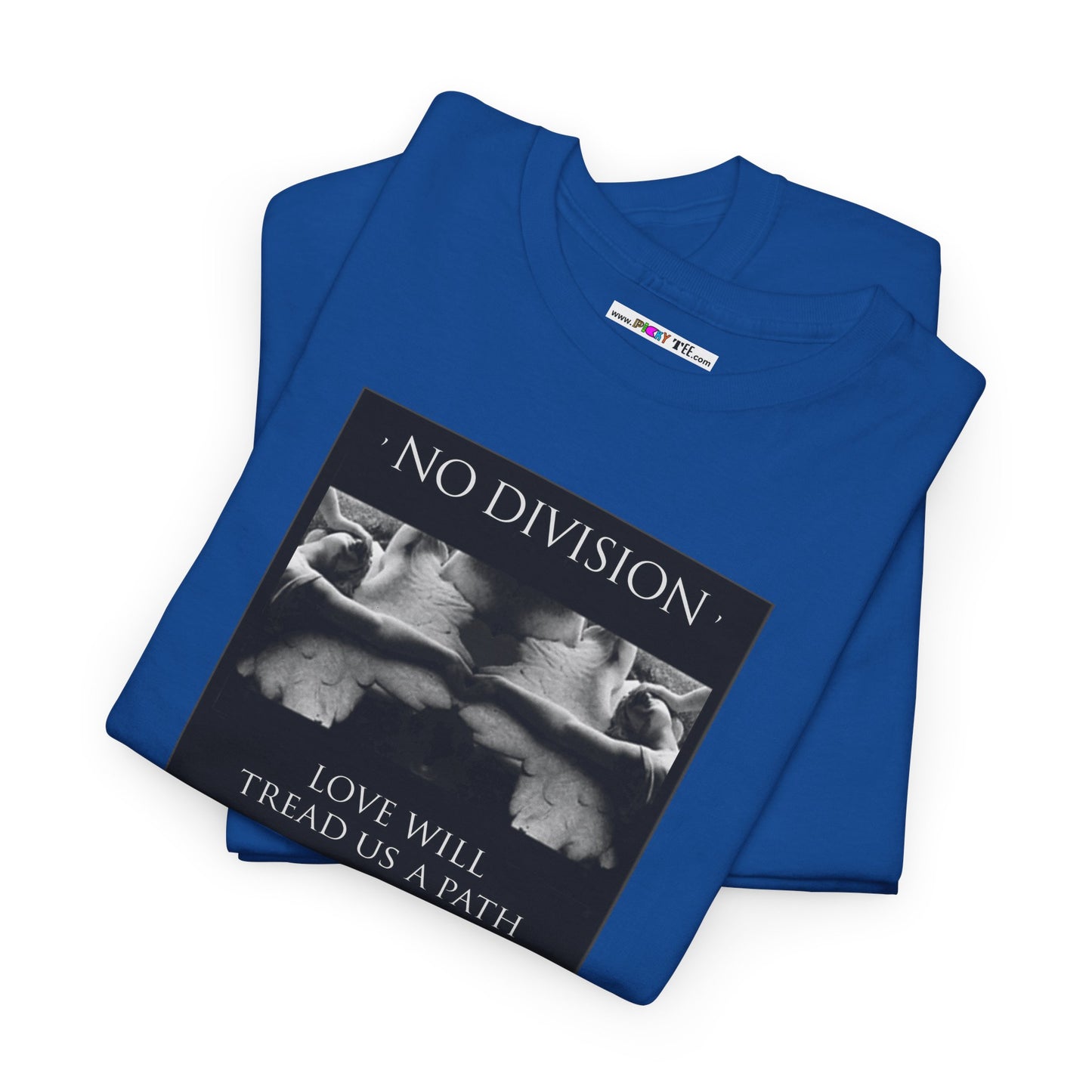 'NO DIVISION' LOVE WILL TREAD US A PATH Unisex Heavy Cotton Tee