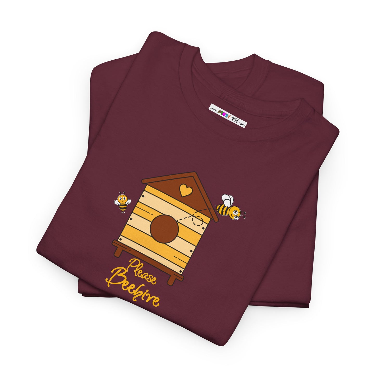 Please Beehive Unisex Heavy Cotton Tee