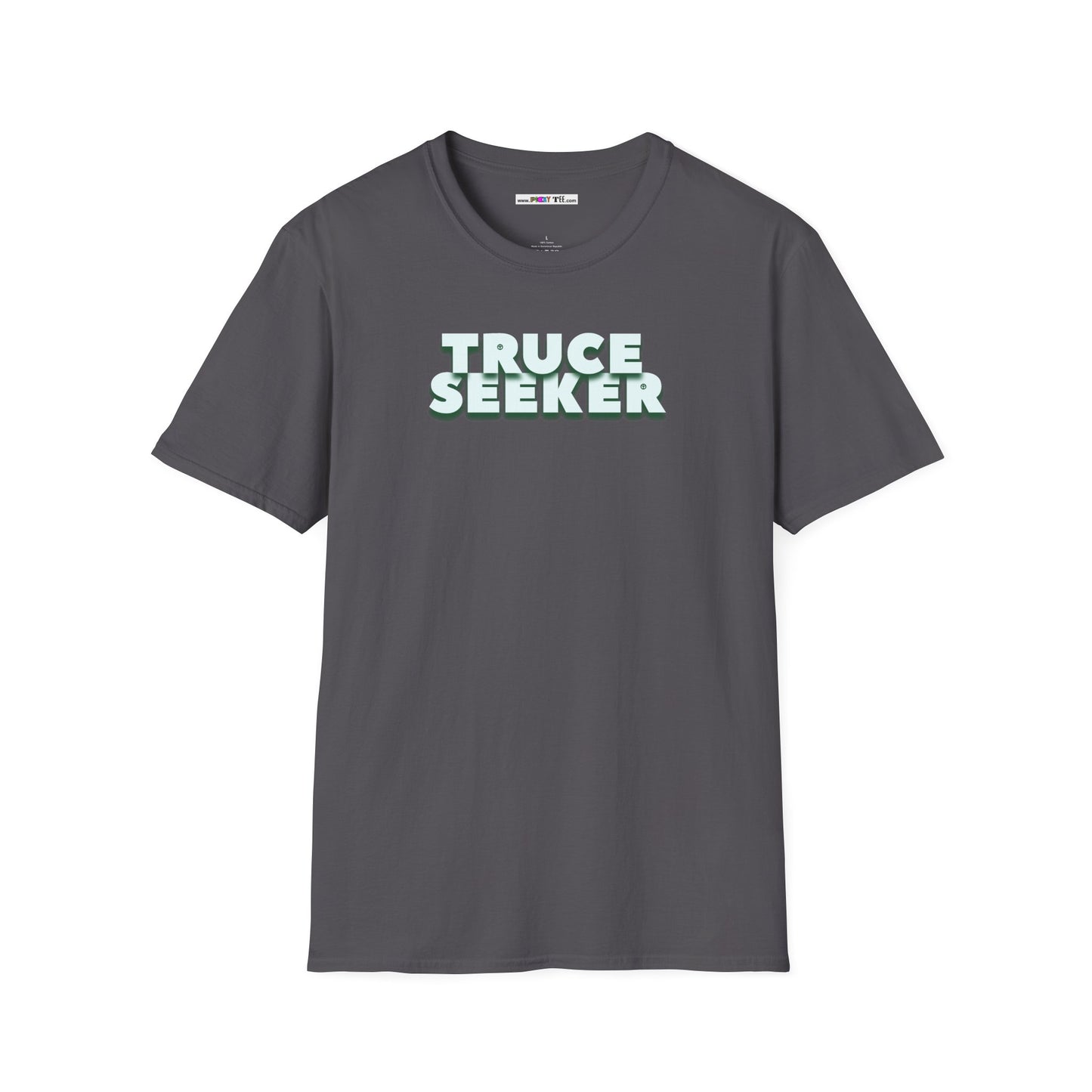 TRUCE SEEKER Unisex Softstyle 100% Cotton T-Shirt