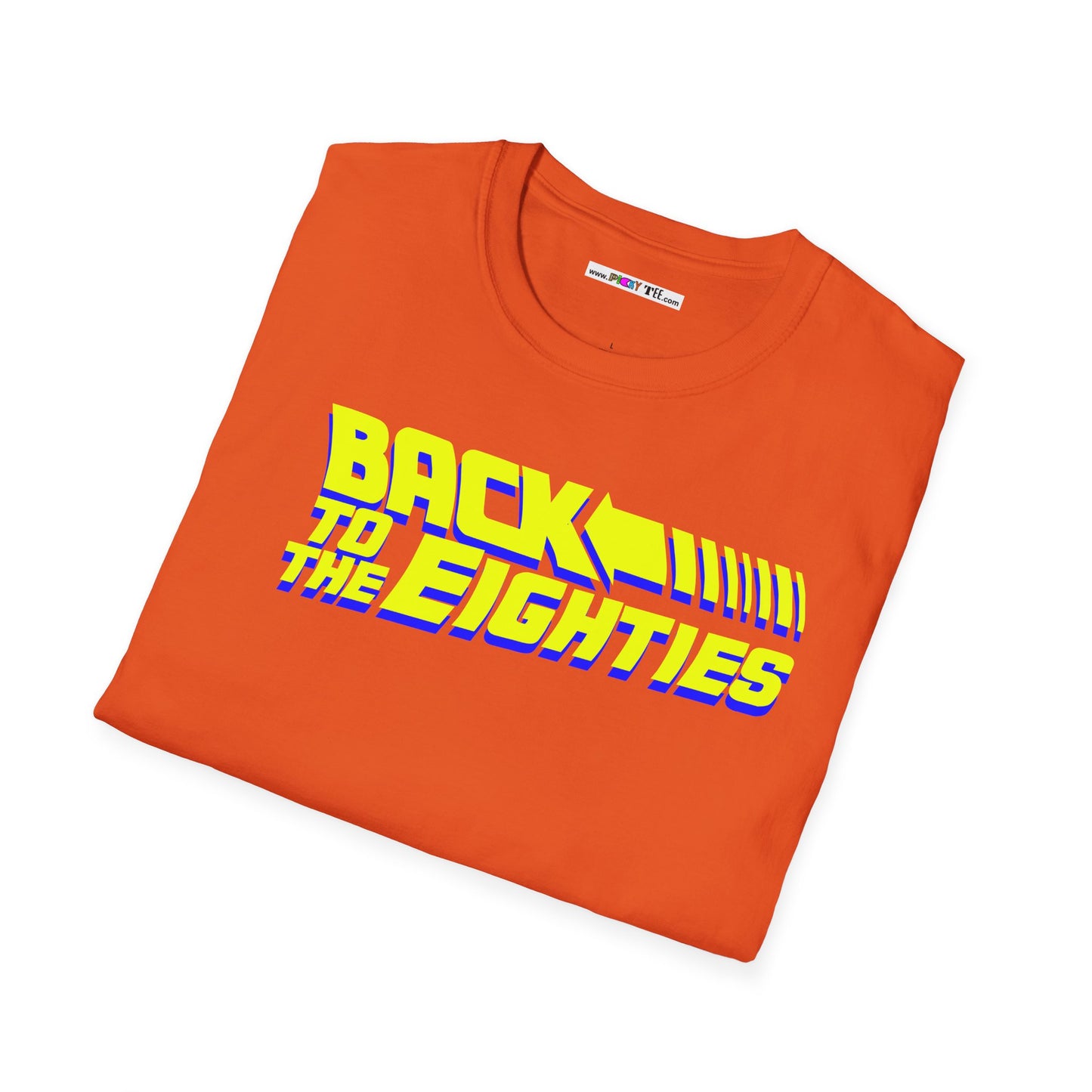 BACK TO THE EIGHTIES Unisex Softstyle 100% Cotton T-Shirt