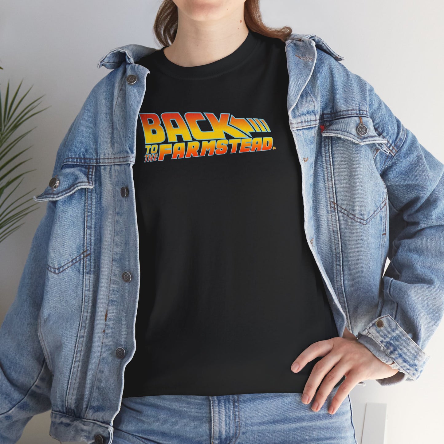 BACK TO THE FARMSTEAD Unisex Heavy Cotton Tee