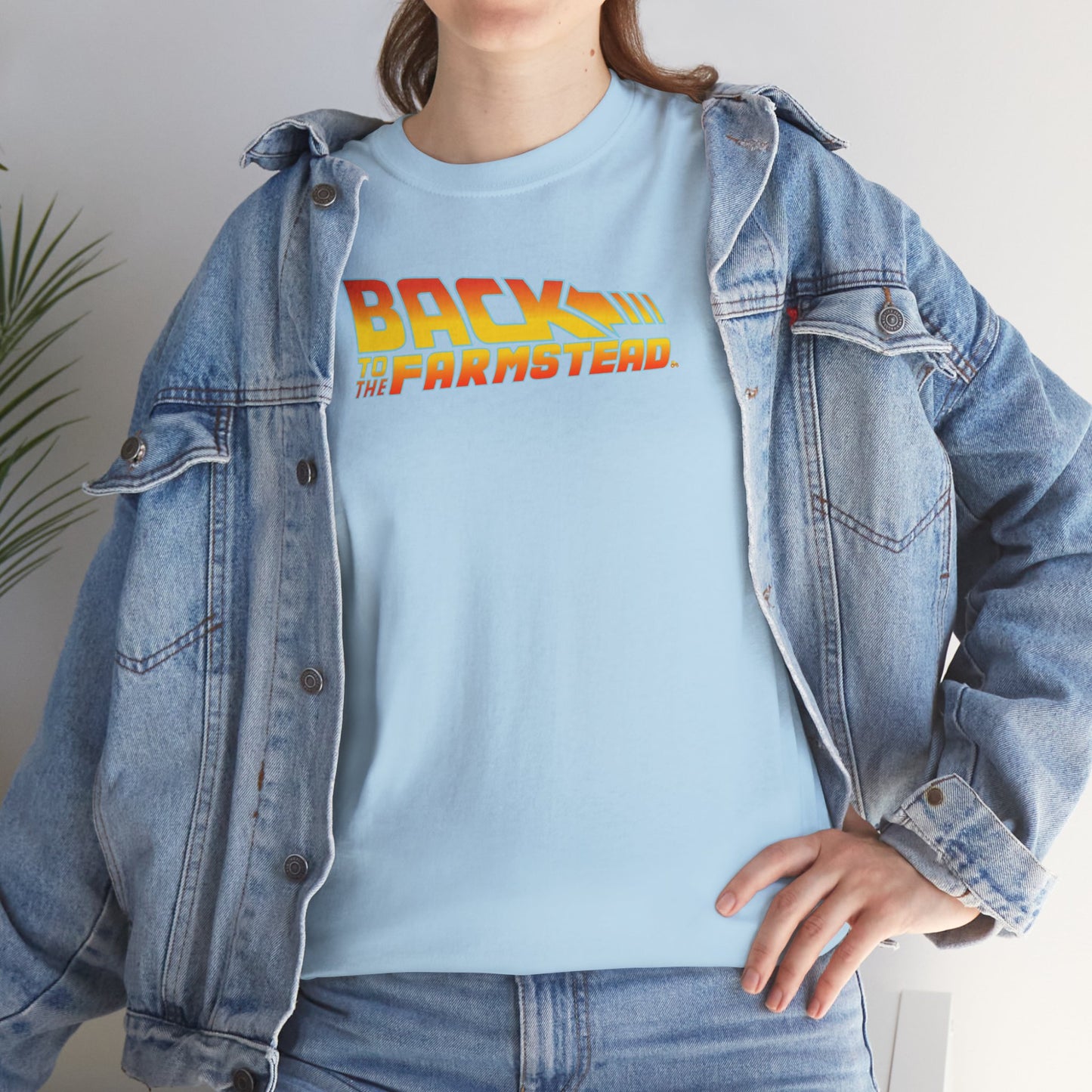 BACK TO THE FARMSTEAD Unisex Heavy Cotton Tee