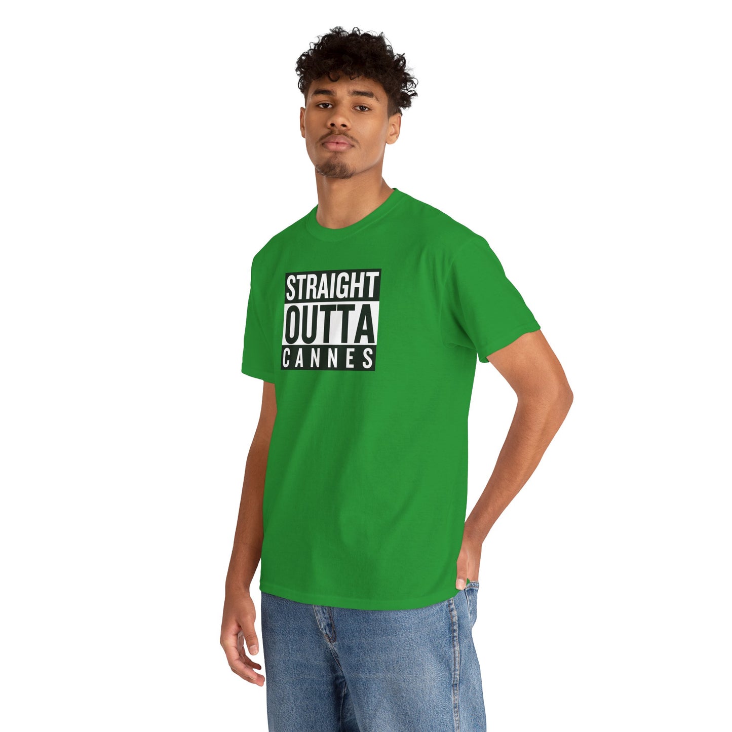 STRAIGHT OUTTA CANNES Unisex Heavy Cotton Tee